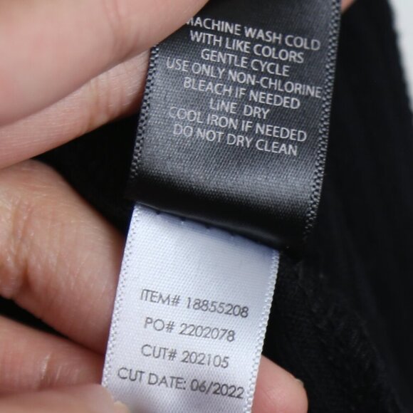 Torrid Light Weight Rib Hacci 3/4 Sleeve Henley Deep Black Top Plus Size 1X - Picture 5 of 7